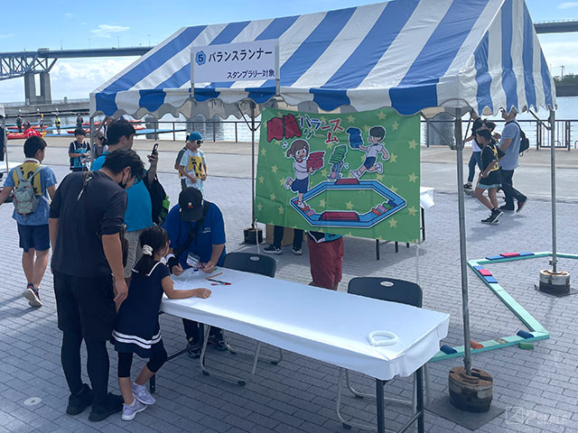 カヌー大会 スポーツ体験ブース