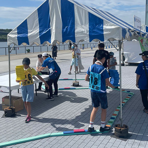 カヌー大会 スポーツ体験ブース