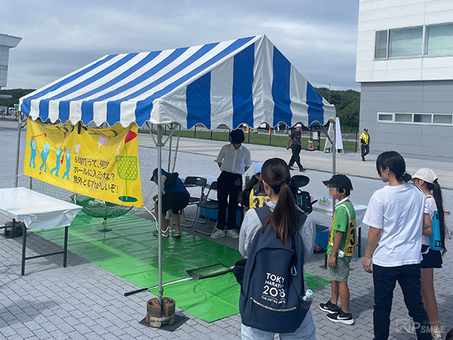 カヌー大会 スポーツ体験ブース