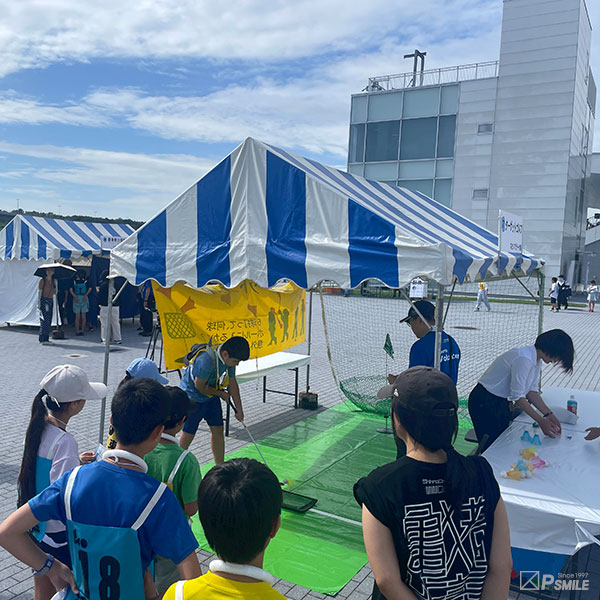 カヌー大会 スポーツ体験ブース