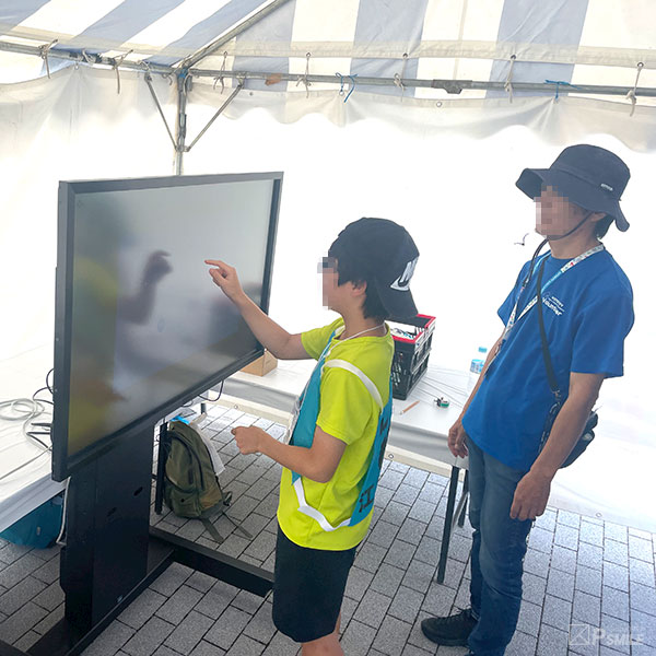 カヌー大会 スポーツ体験ブース