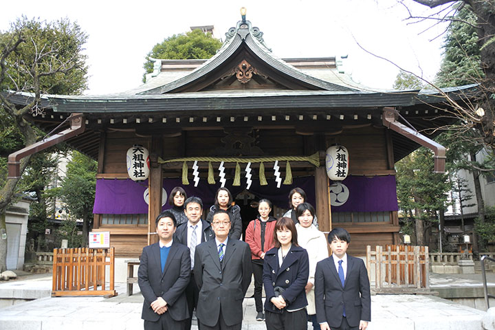 天祖神社にて