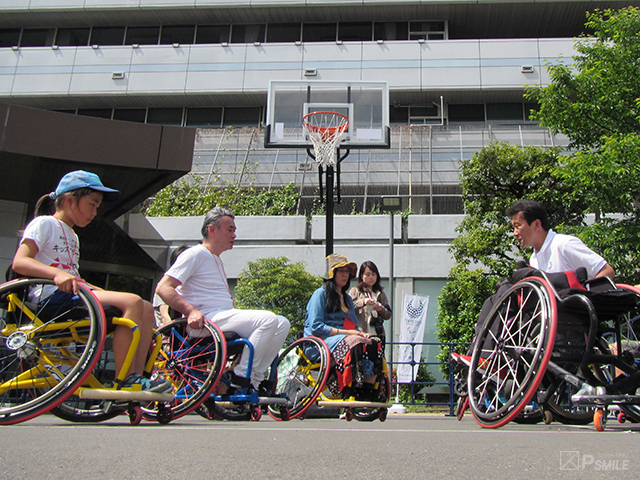 車椅子バスケットボール体験