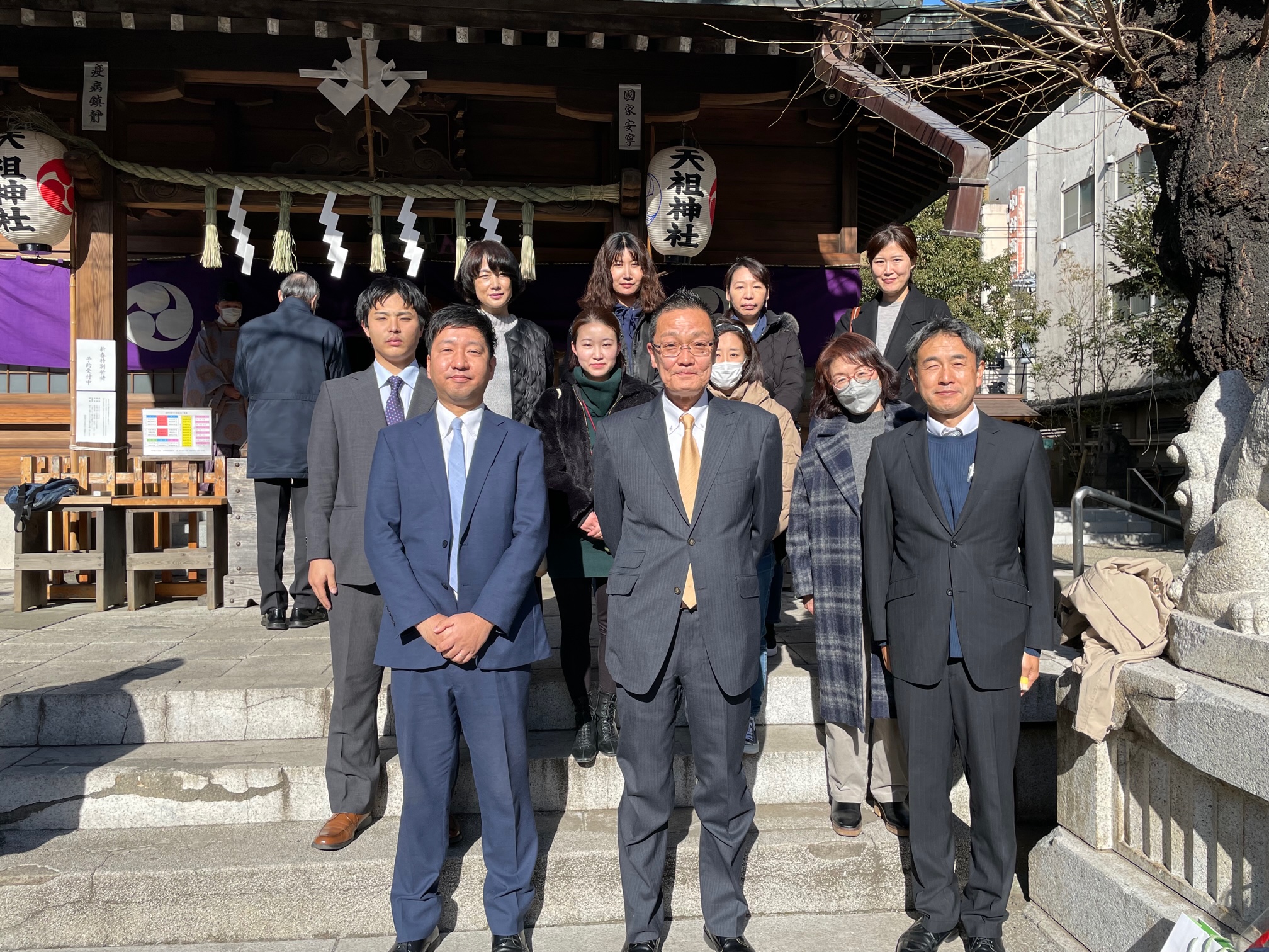 天祖神社にて
