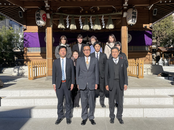 天祖神社にて